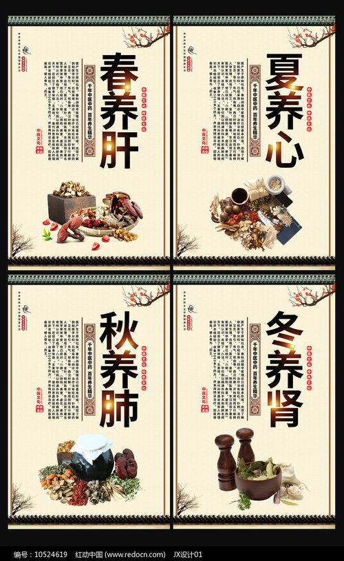 顺应四时，颐养天年——大气中医四季养生文化展板